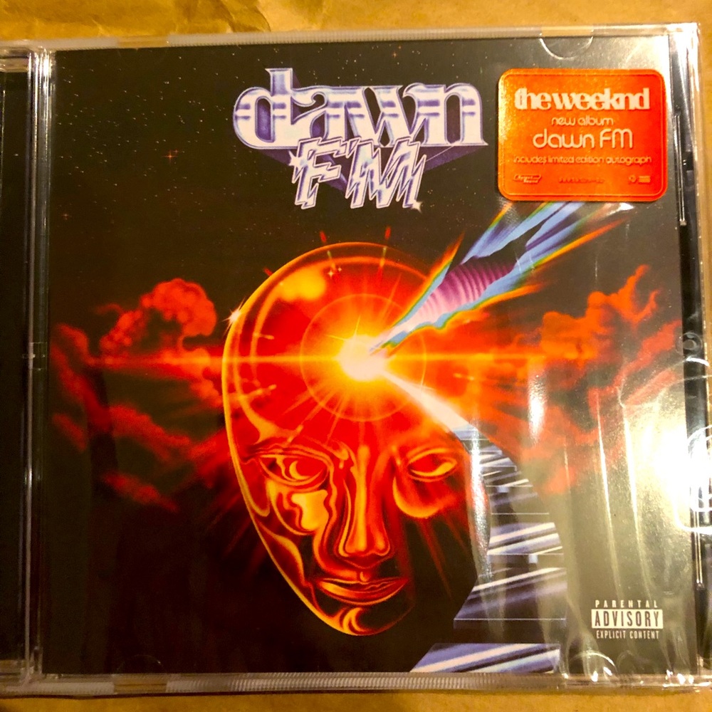 The Weeknd autographed variant cover of Dawn FM cd